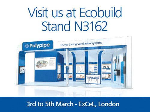 Polypipe's whole-house ventilation systems to be showcased at Ecobuild -  Heating and Ventilation News