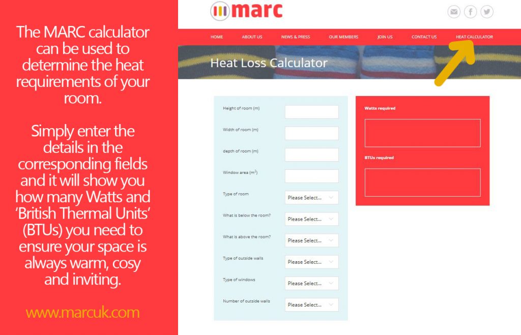 Radiator body launches online heat calculator Heating and Ventilation