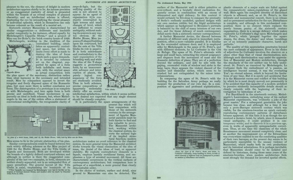 Mannerism and Modern architecture - Architectural Review