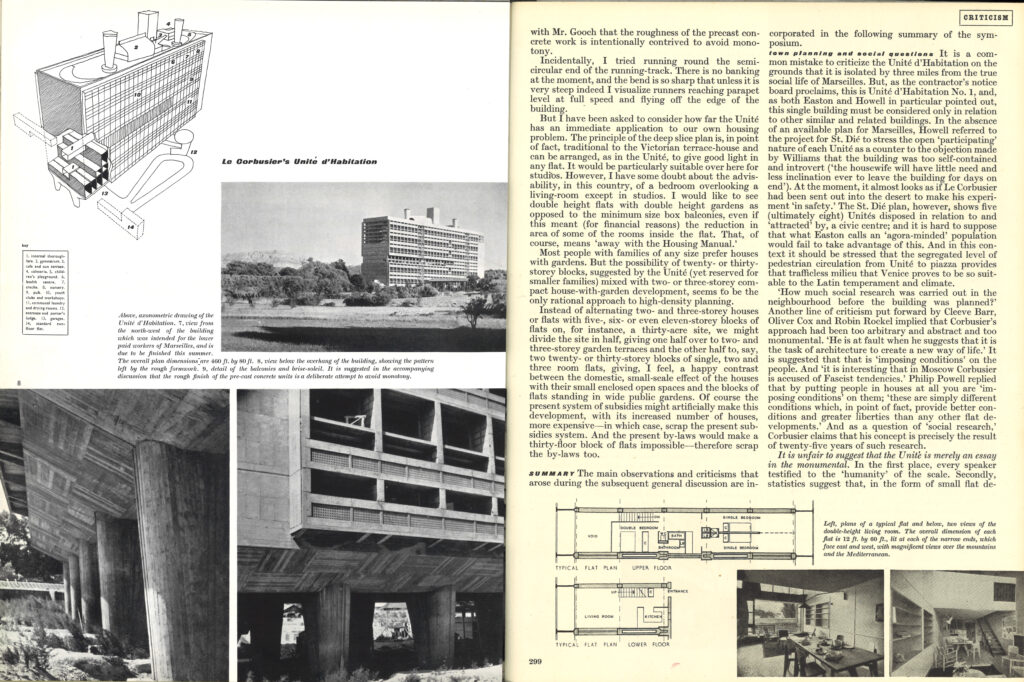 Views On Le Corbusier S Unite D Habitation Architectural Review