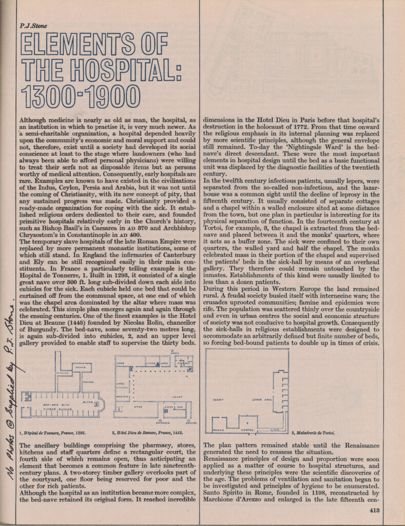 ‘The hospital as an inflexible monument of civic pride remained so ...