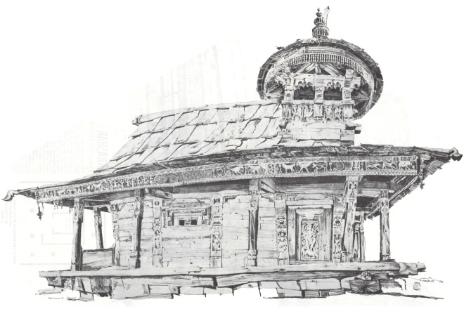 The Himalayan Temples Drawing Can Be More Effective Than The Camera In Recording Architectural Detail Architectural Review