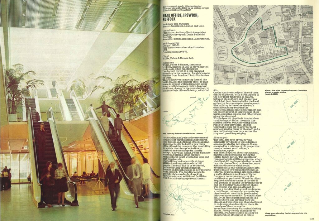 WillisFaber and Dumas Building by Foster Associates (Ipswich, UK