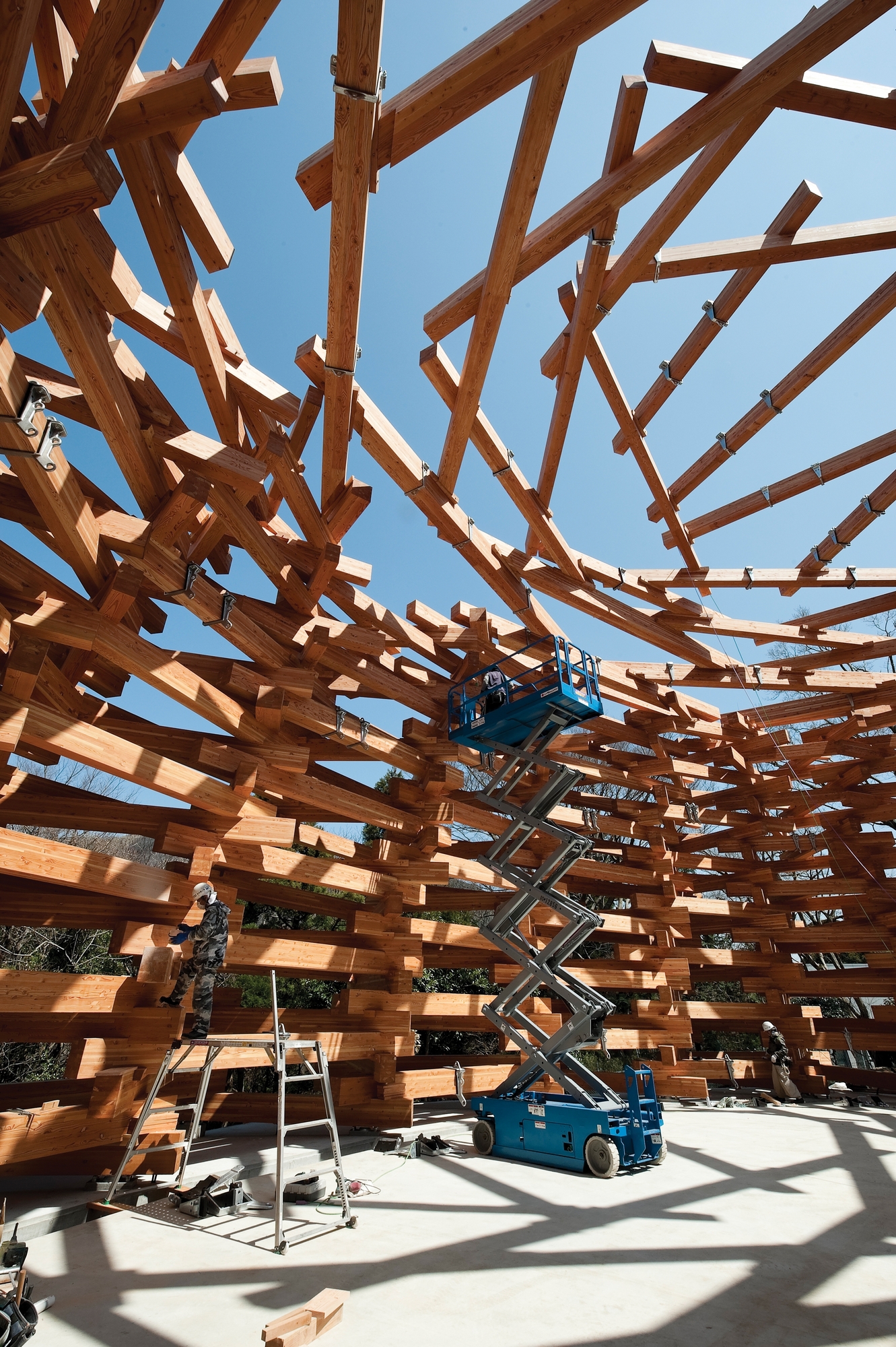 Forest of Net Pavilion by Twzuka Architects, Hakone Open-air