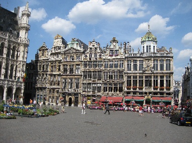 The Grand-Place, Brussels, lined by buildings that are each distinct beings in themselves, holding attention and the space before them