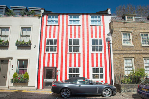 Striped house in Kensington, London