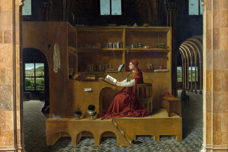 Antonello da messina   st jerome in his study   national gallery london 3x2