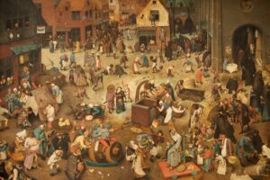 Le combat de carnaval et de carême pieter brueghel l'ancien edit