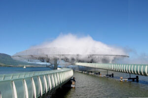 Web 3 blur building approach from shore photo by beat widmer