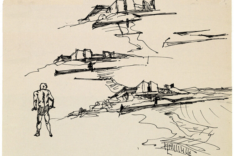 Alvaro siza sketch tea house leça palmeira 3x2