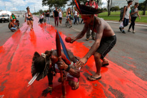 Indigenous protest brasília bolonaro bloodshed brazil architectural review 1465