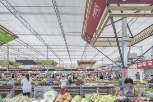 Luo studio temporary site shengli market puyang architectural review 21