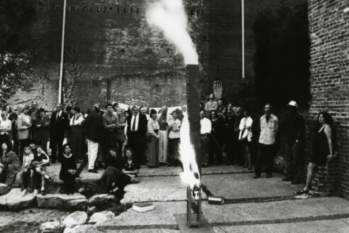 John latham mattress factory burning archive architectural review crop