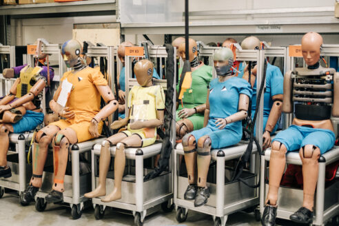 Crash test dummies architectural review masculinity male scale