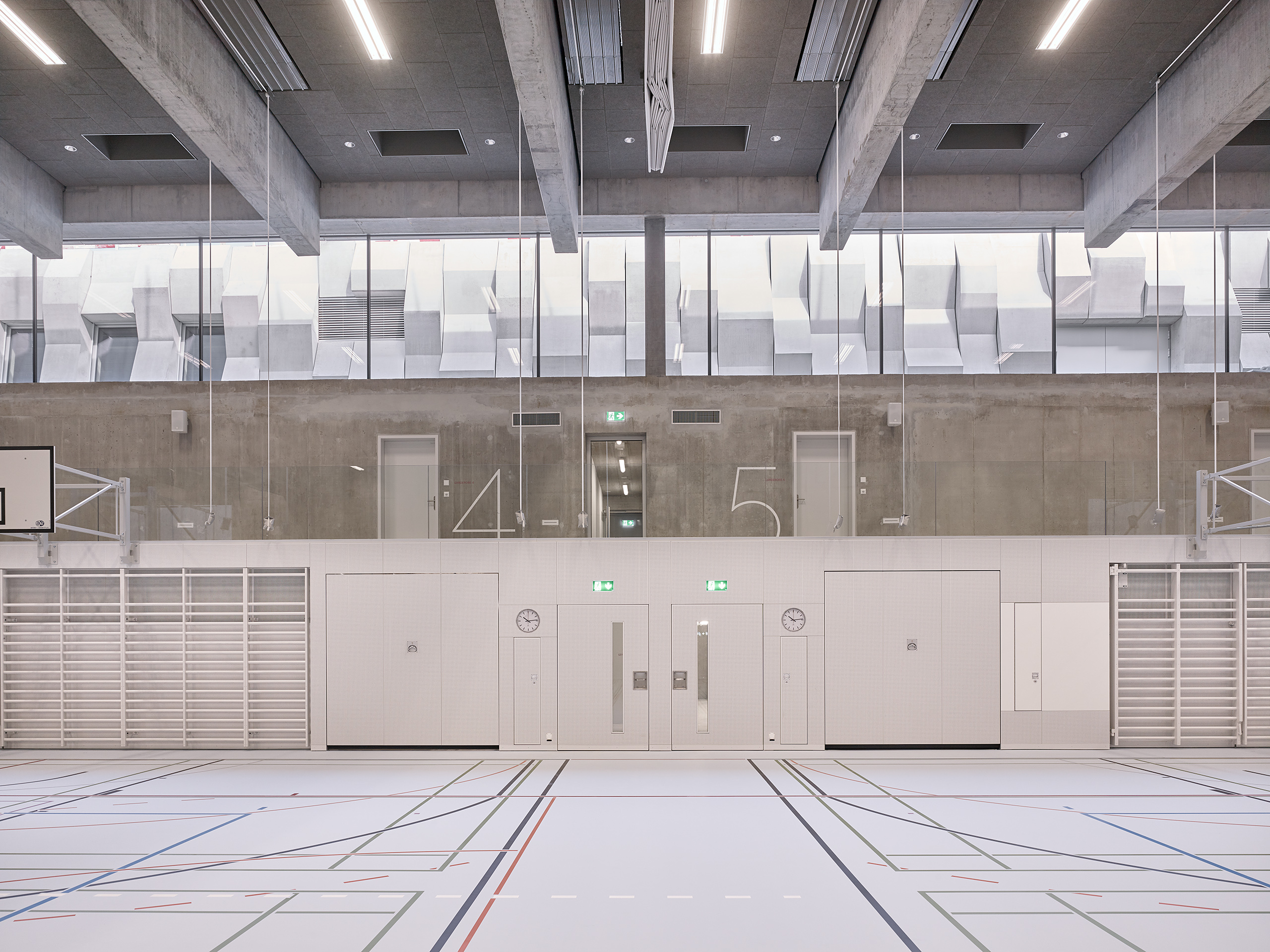 School gymnasium extension in Wettingen, Switzerland by mlzd