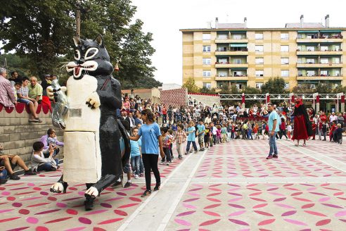 Plaça Sant Miquel interventions, Olot