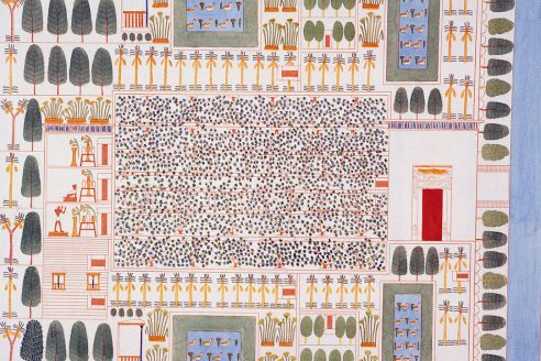 A fresco plan of Sennefer's garden