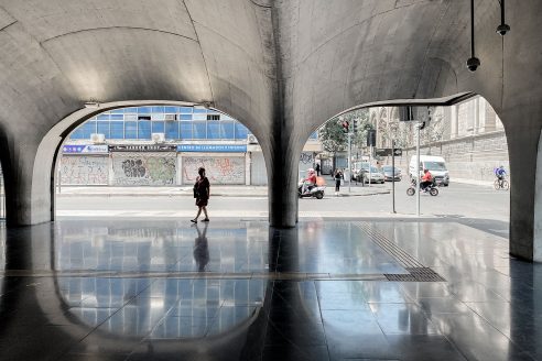 Metro station in Santiago, Chile by Beals Lyon Arquitectos