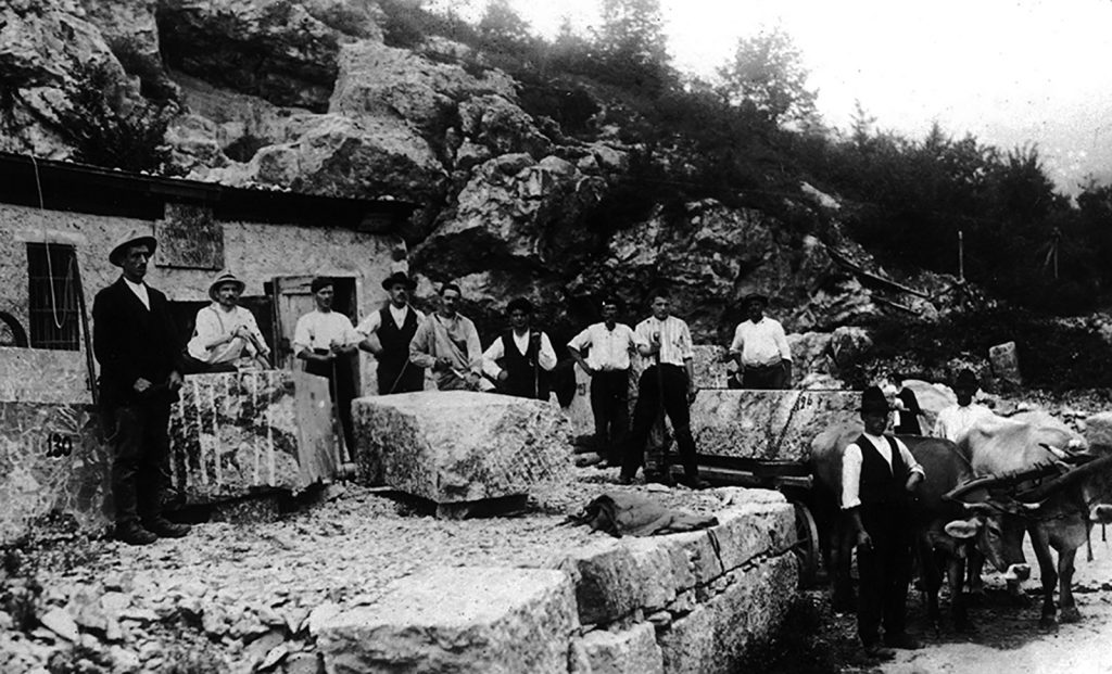 Marble city marble quarries in Arzo by Enrico Sassi Architetto