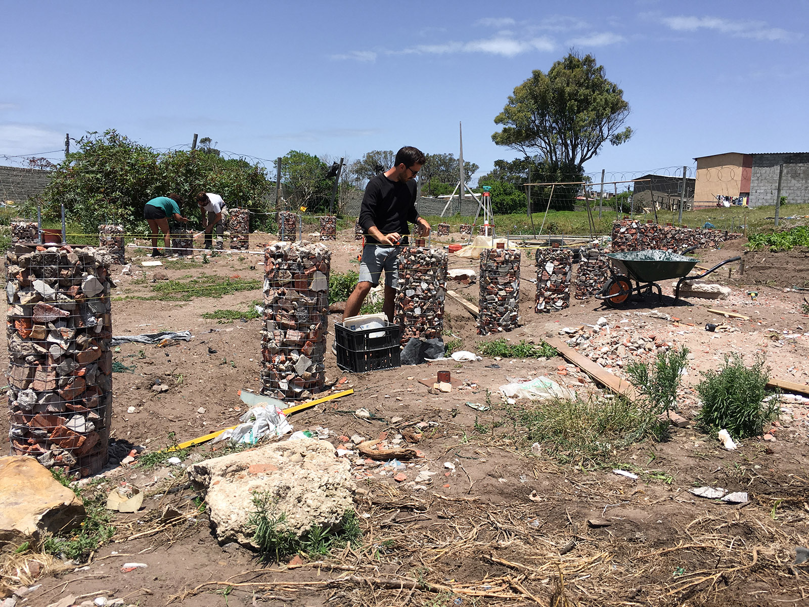 The main hall of the Lim’uphile Co-op in Walmer, Gqeberha is constructed on top of rubble columns