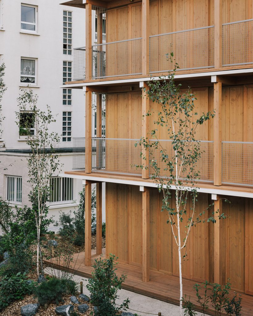 Out of the woodwork: apartment building in Paris, France by Mars