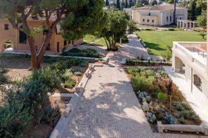 The garden at the Hellenic Foundation for Culture, Athens, by AREA