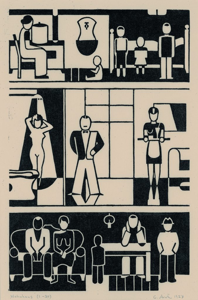 Gerd Rantitsch Folio: Twelve Houses of Our Time by Gerd Arntz - Architectural Review