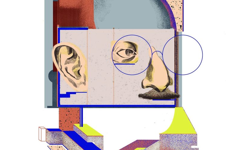 An illustration of Carlo Scarpa by Isabel Albertos