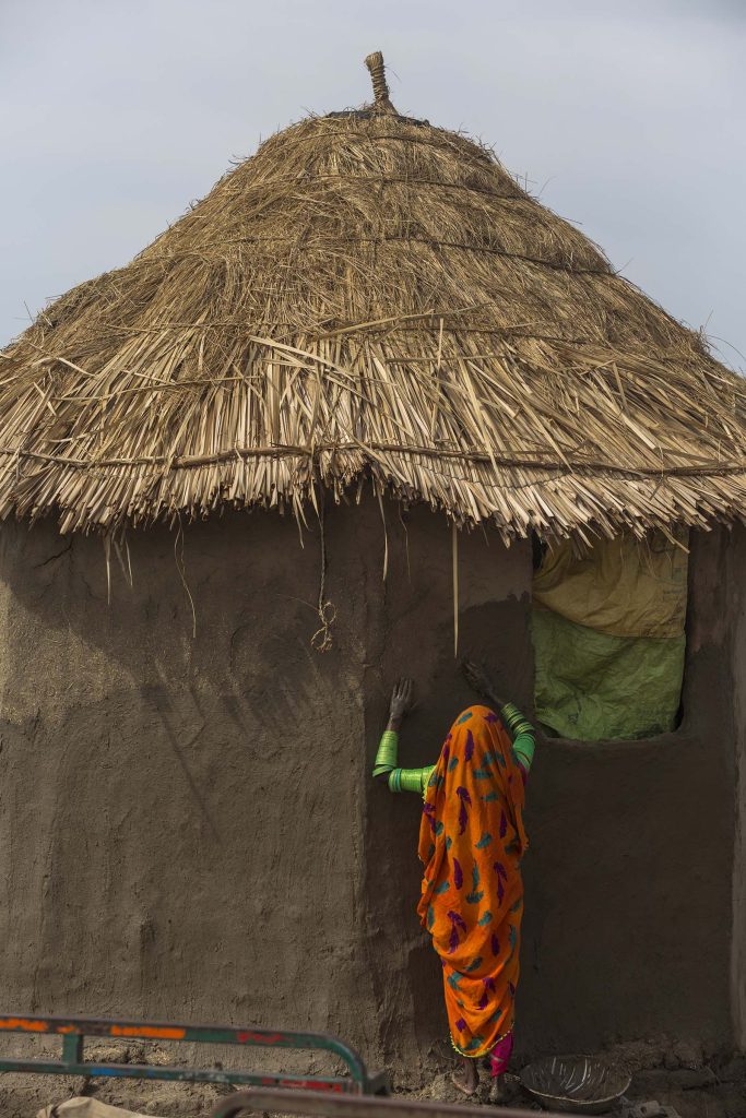 Bamboo rising Lari Octa Green shelters by Yasmeen Lari in Sindh