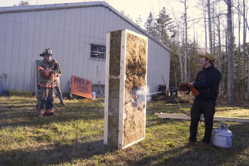 Fire safety tests for bio materials