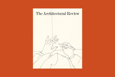 The cover of The Architectural Review issue 1506: "Beginnings + AR Emerging", November 2023, on an orange background