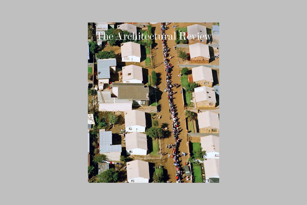 The Democracy issue cover on grey background