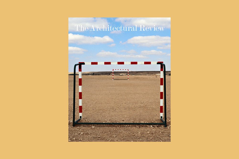 Architectural Review Sports Issue Cover on Yellow background