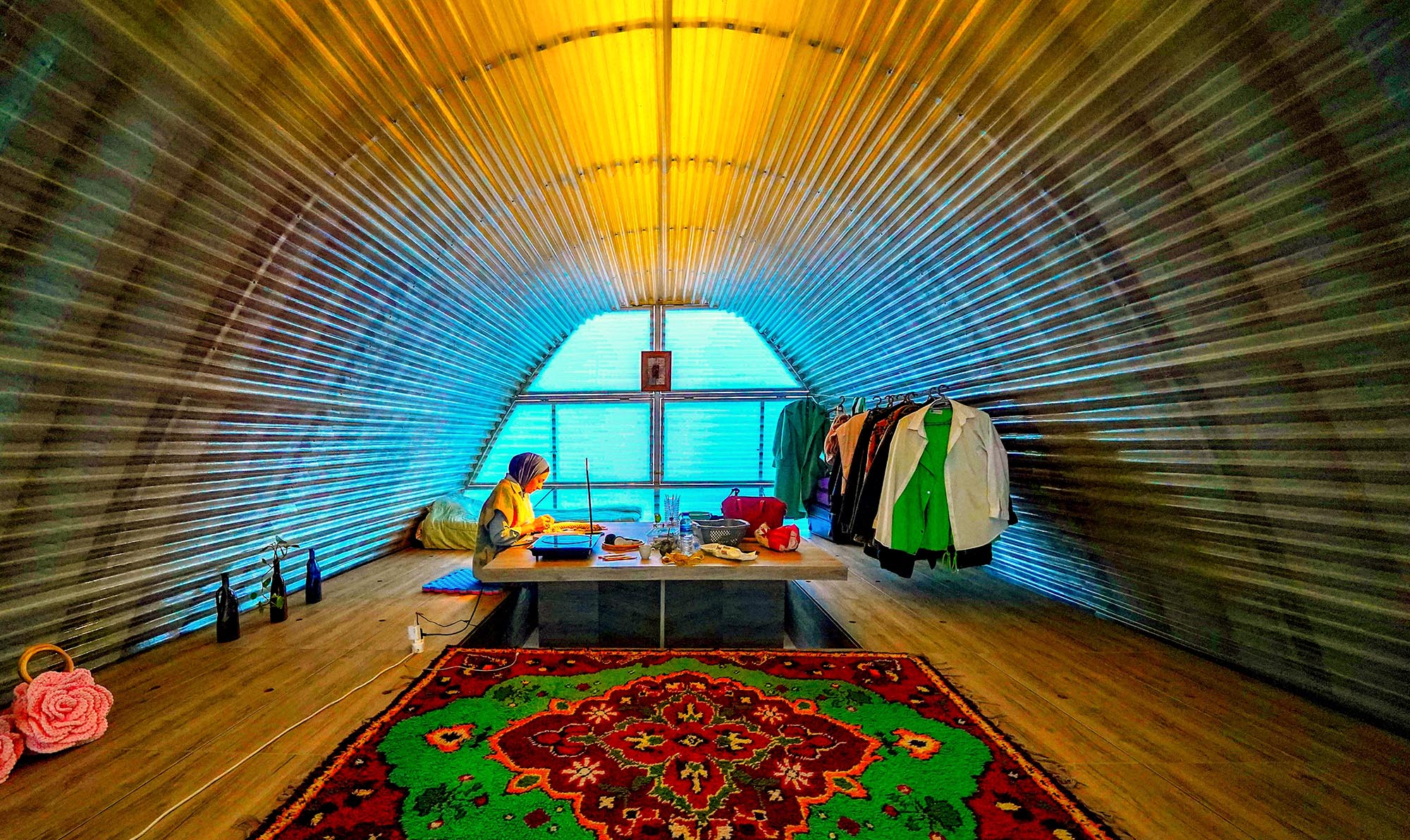 Learning from the ‘additive architecture’ of Jørn Utzon, a community centre for Syrian refugees in Turkey provides social infrastructure in a fortified shell