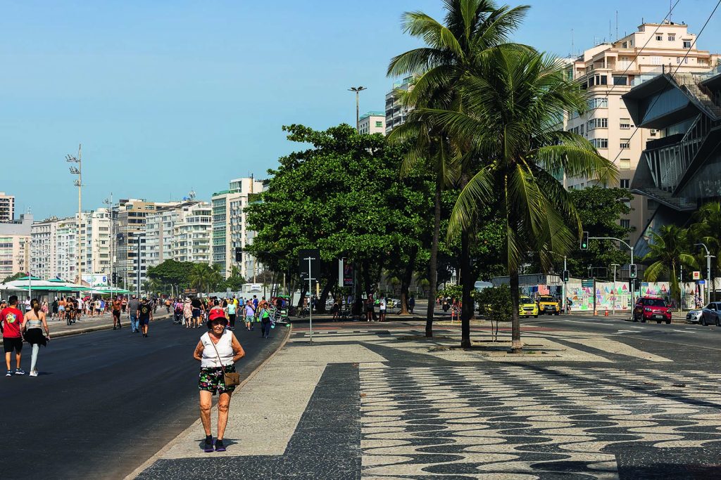 Copacabana Brazil Walkway Rio De Janeiro (Brazil). Copacabana Between
