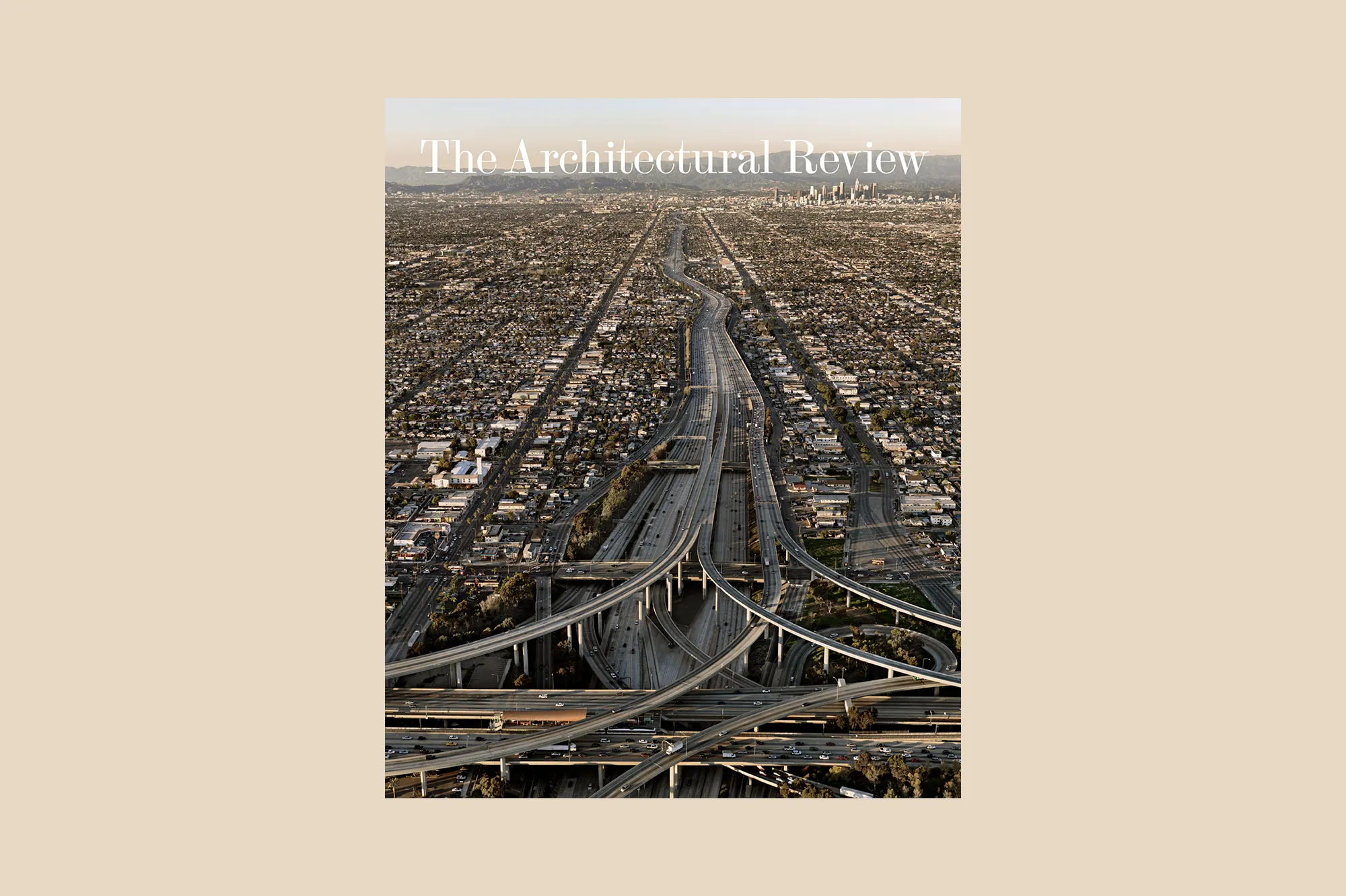 Architectural Review AR Roads issue cover on beige background