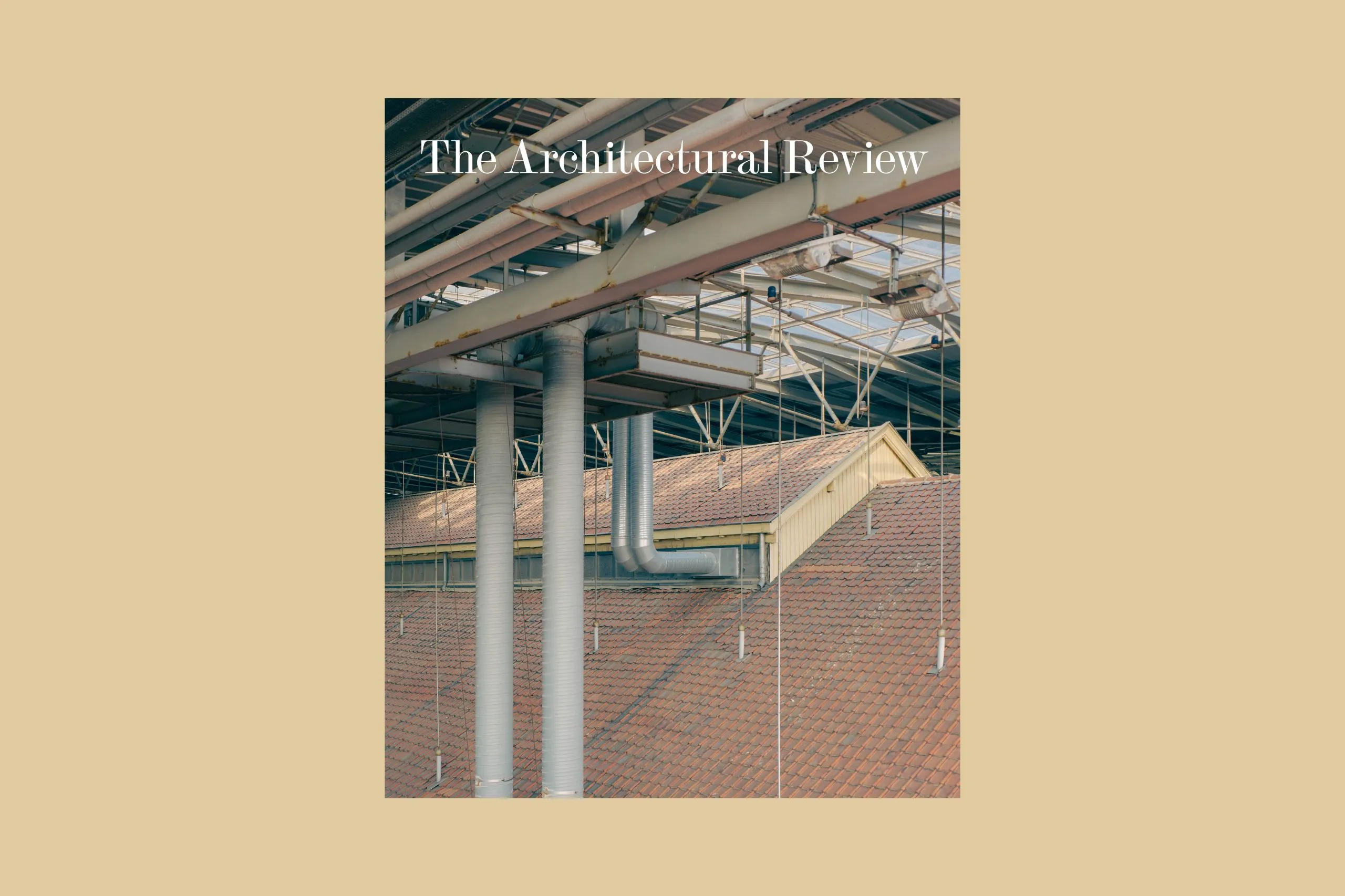 Architectural Review AR New into Old issue cover on beige background