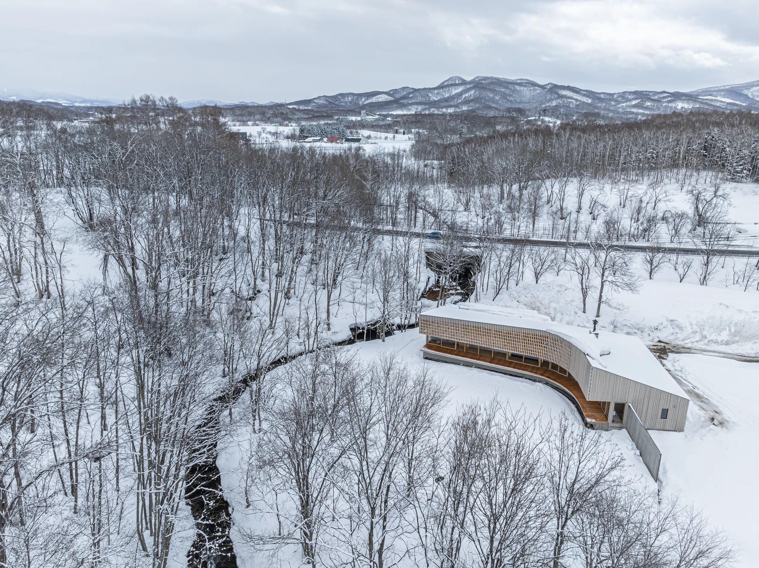 Holiday home in Hokkaido, SAAD (Sudo Associates Architecture and Design), Japan. Photograph: Ikuya Sasaki