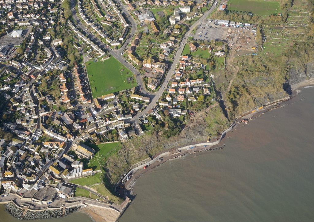 Latest Lyme Regis slope stabilisation phase completed Ground Engineering