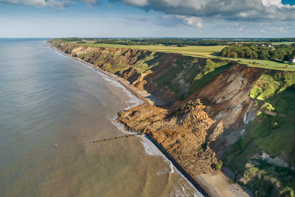 Gallery Drone images released of Norfolk cliff collapse Ground