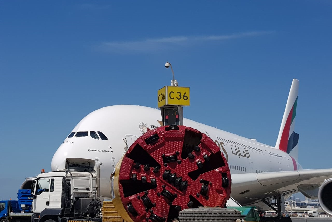 Gallery Taxiway tunnel completed successfully at Dubai International