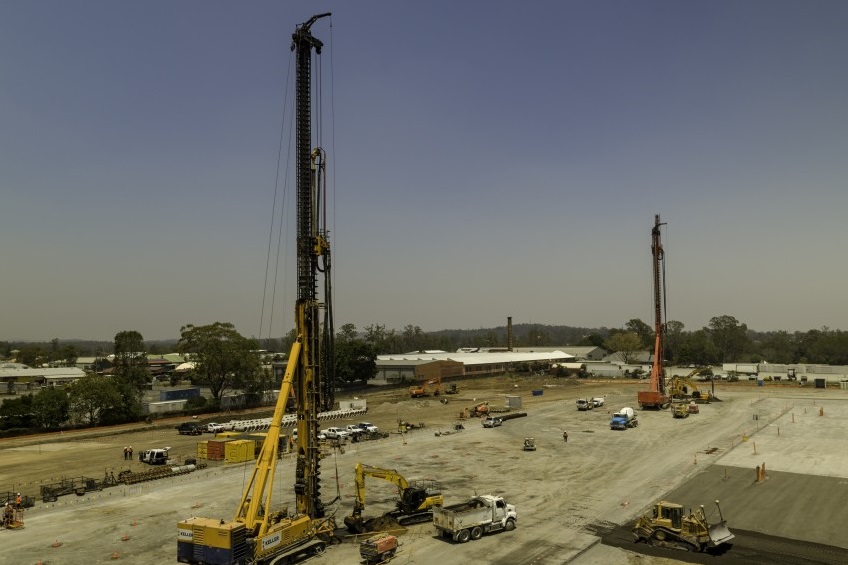 Keller mining voids on piling work in Brisbane Ground
