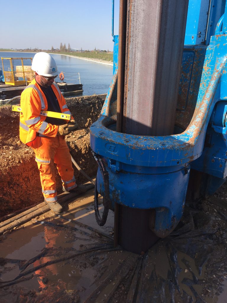 Vital reservoir piling continues despite Covid19 Ground Engineering (GE)
