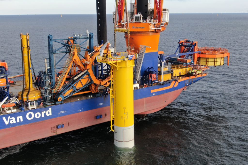 Van Oord installs world’s first submerged slip joint foundation