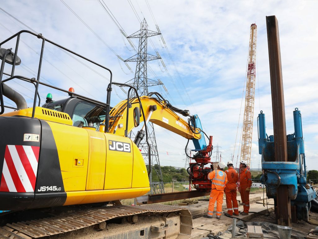 Video and gallery Sheet Piling UK starts work on North London