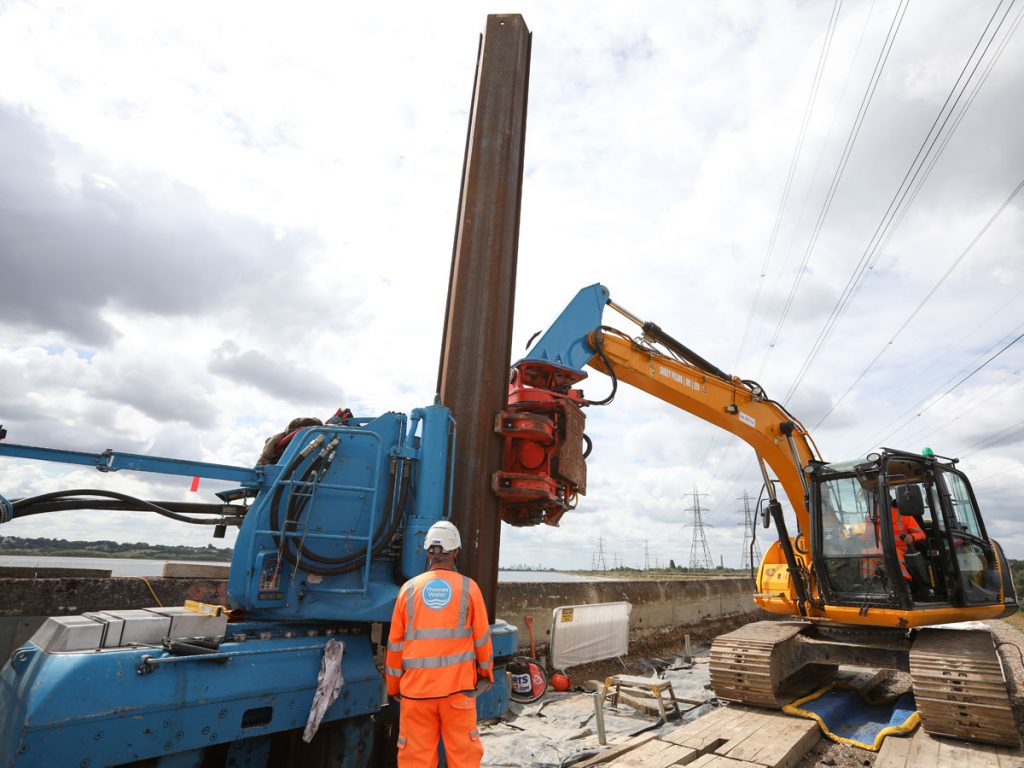 Video and gallery Sheet Piling UK starts work on North London