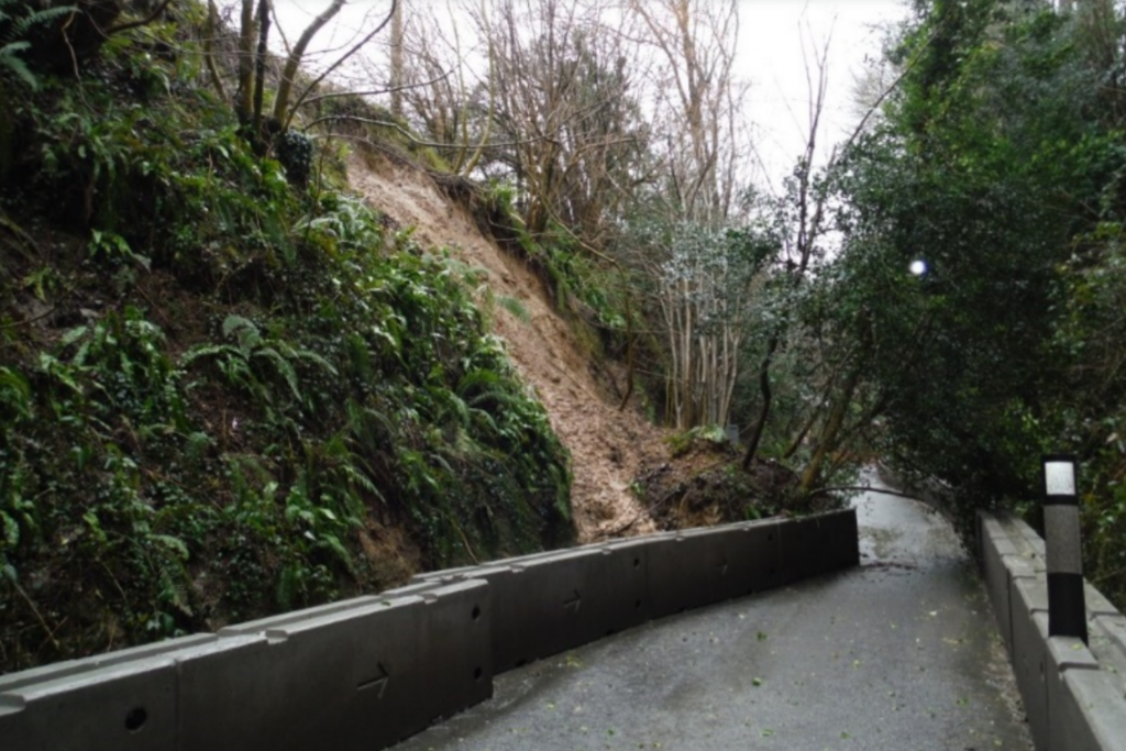 Dorset road at risk of slope failure to undergo stabilisation Ground