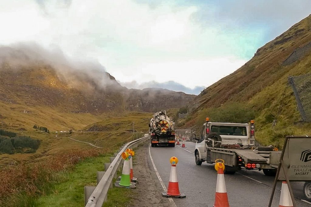 Heavy rainfall affects landslide-prone Argyll road | Ground Engineering