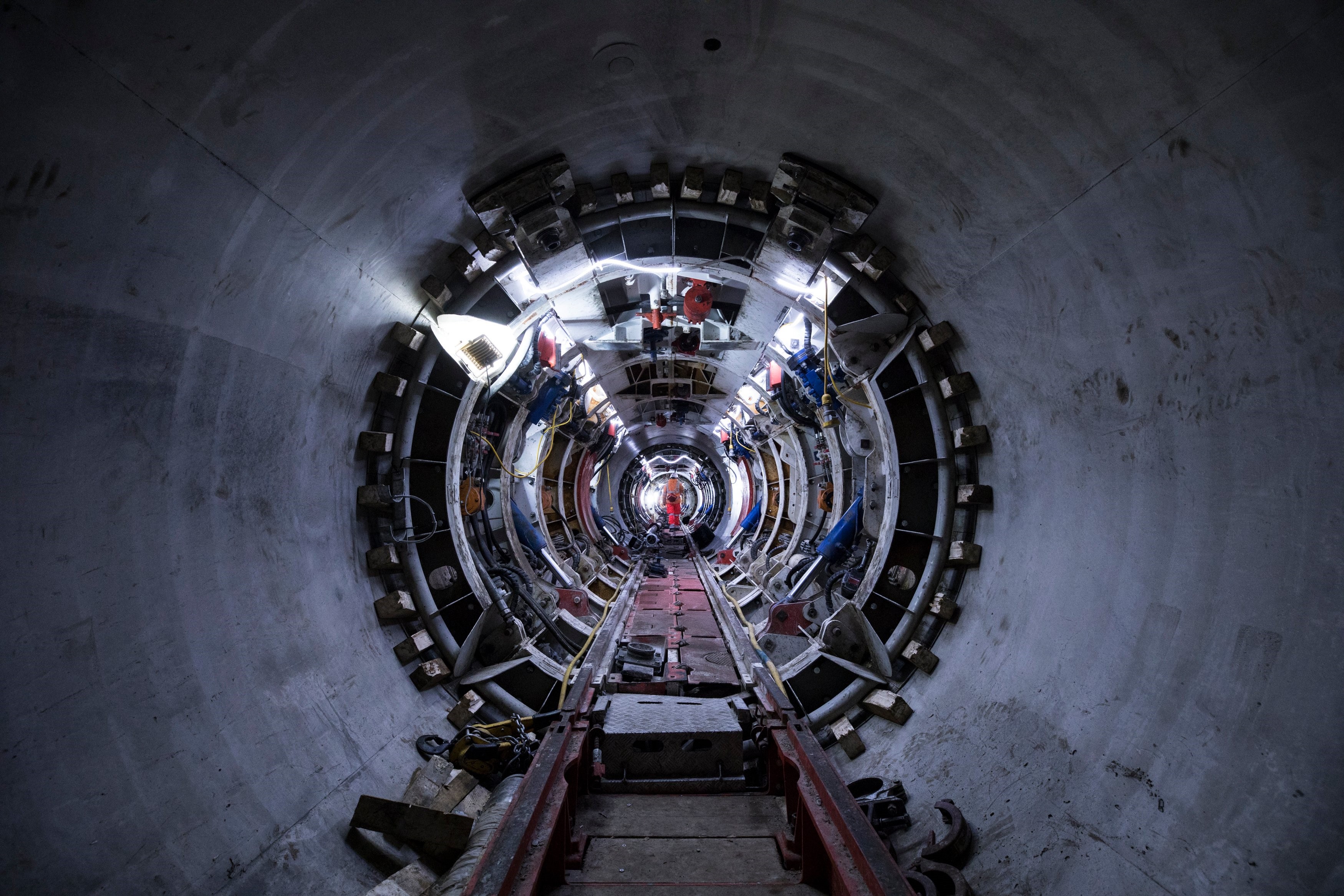 Tideway key connection tunnel secondary lining completed Ground