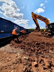 The scheme's ground remediation specialist Dunton was assisted by Geosynthetics
